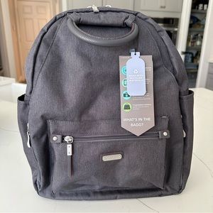 Baggallini All Day Backpack with RFID wristlet NWT Charcoal